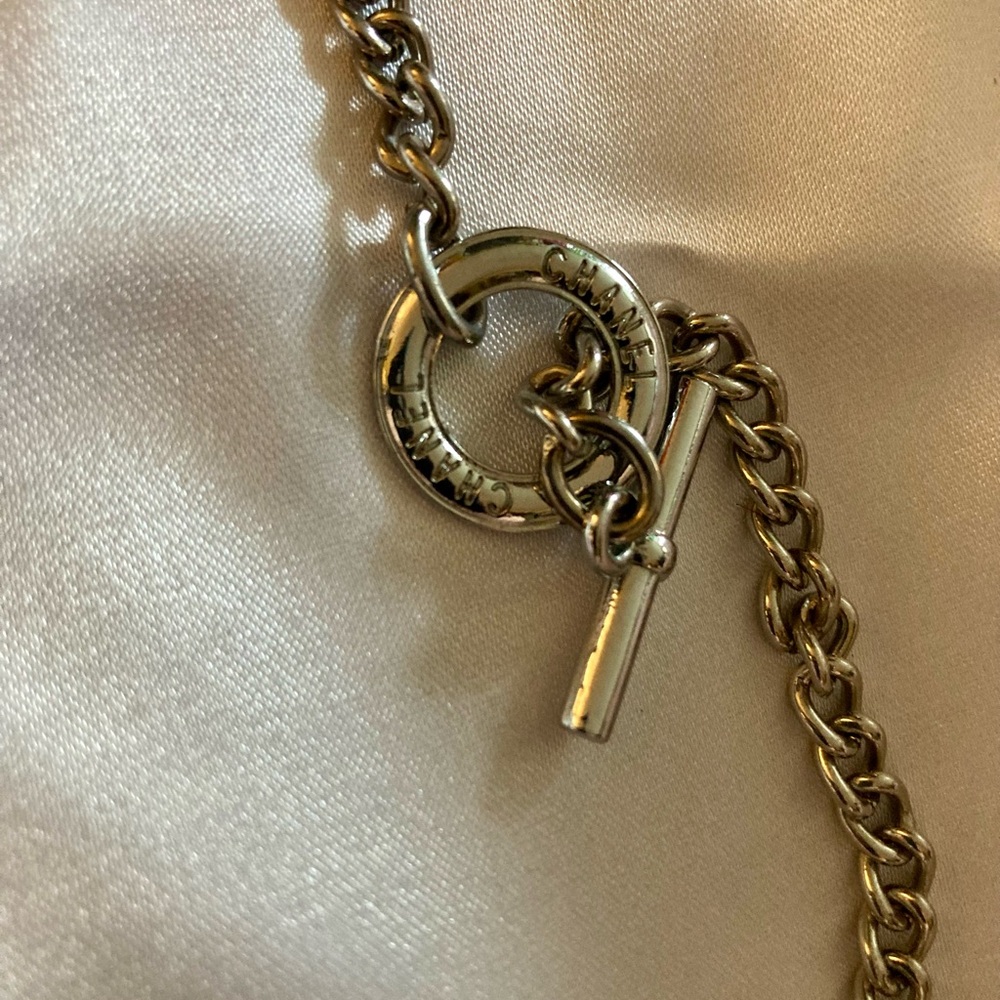 Chanel Silver and Turquoise Charm Necklace - Picture 3 of 6